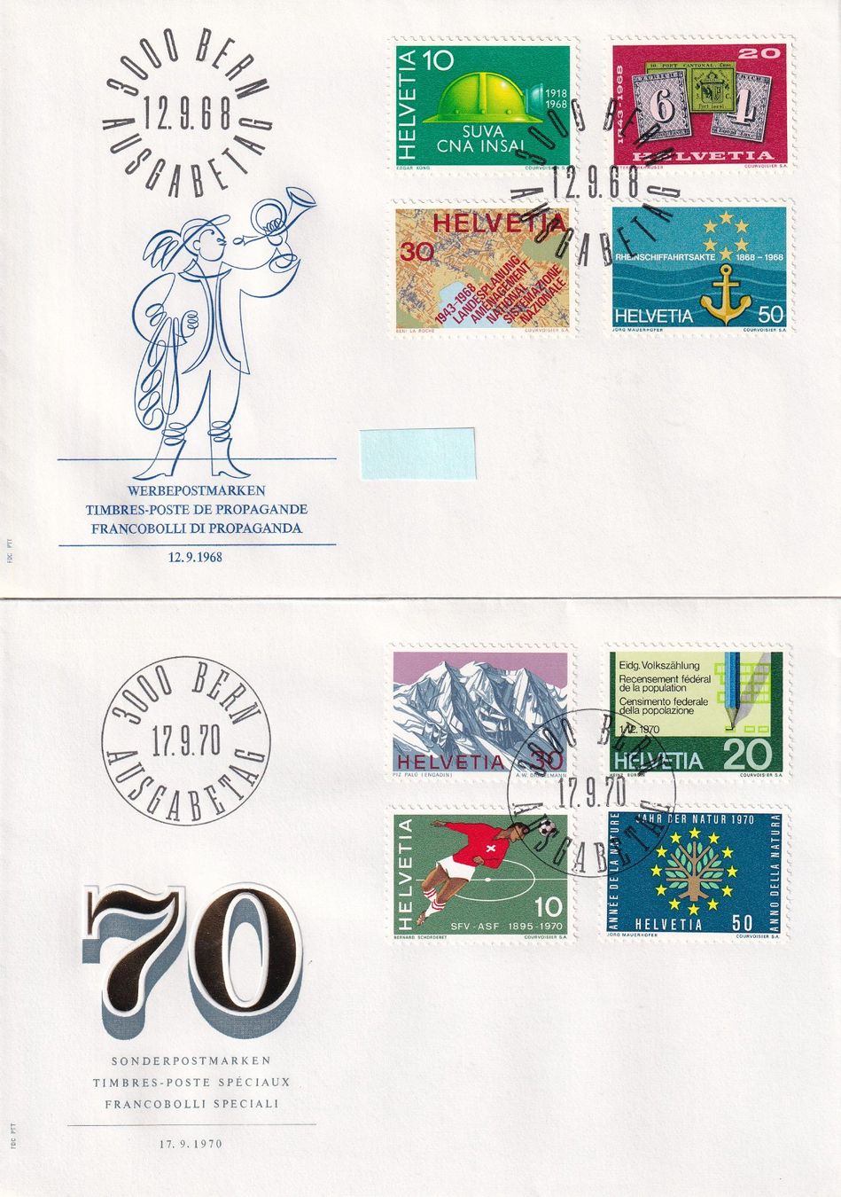 Tutti i francobolli: Lot 8 Briefe FDC 1968 - 1972 – Usato da Rossa venduto da becky05