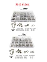 2 Schrauben Sets Torx M1-M3,Inbus M2-M5,Muttern etc 3240St.