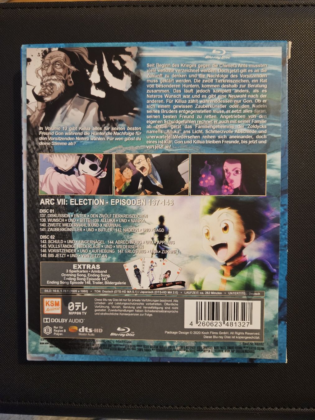 Tutti i DVDs: Hunter x Hunter - Volume 13 - Blu-ray - Top Zustand! – Nuovo (secondo la descrizione) da Rudolfstetten venduto da KingArabi 1