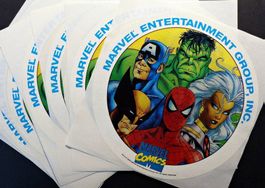 10 NEW MARVEL COMICS DEALER PROMOTIONAL STICKERS 1992 USA