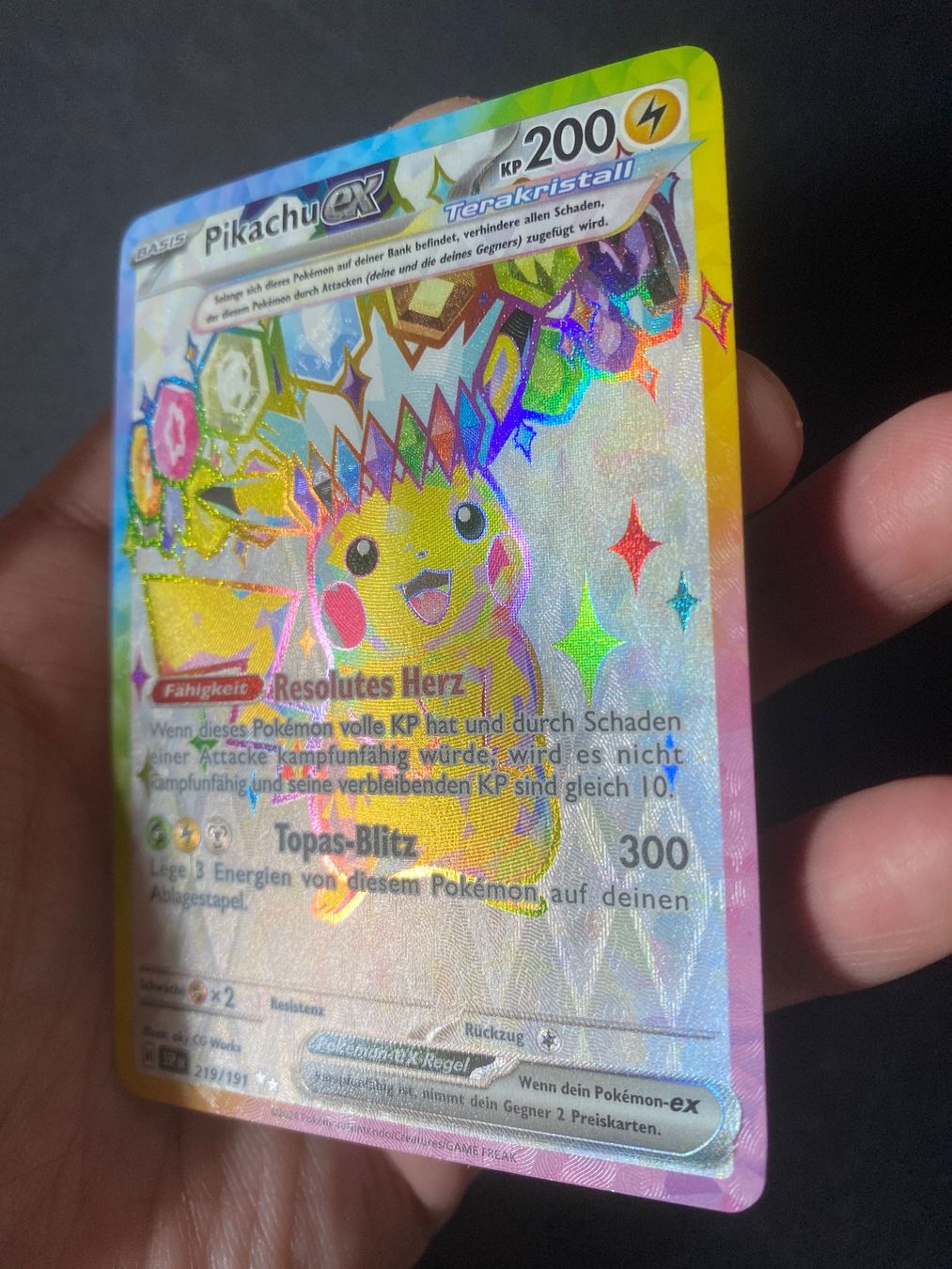 Pokémon Carte collezionabili: Pikachu ex 219 - Ultra Rare - Surging Sparks - DE – Nuovo (secondo la descrizione) da Hausen AG venduto da Shrade 2