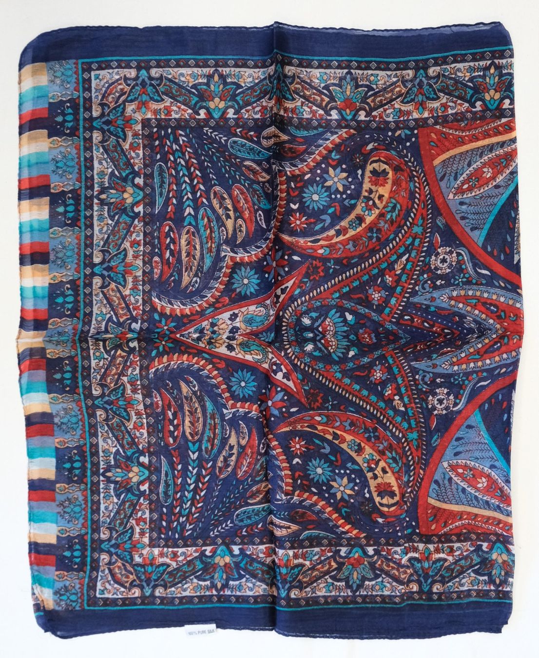 Foulard & Sciarpe: Luftiger Seidenschal 160 x 50 cm – Nuovo (secondo la descrizione) da Zürich venduto da Masala-Oase 2