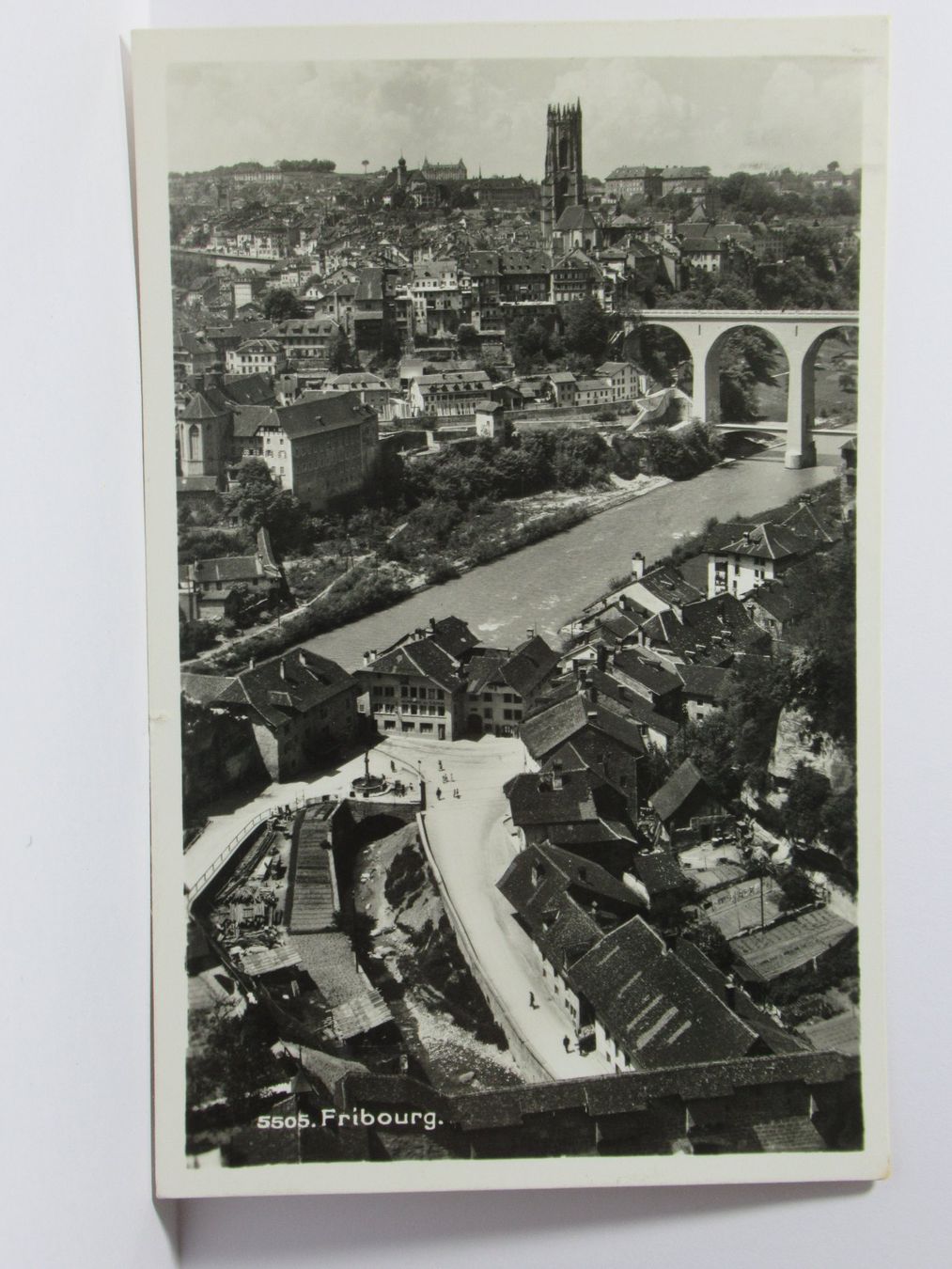 Cartoline postali: Fribourg  1935 – Usato da Grenchen venduto da Bluemchen1900