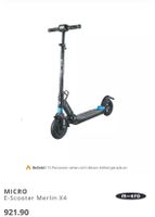 E-Scooter Micro Merlin X4 schwarz gebraucht