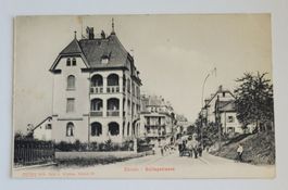 AK Ansichtskarte Zürich Bolleystrasse Haus belebt Kutsche