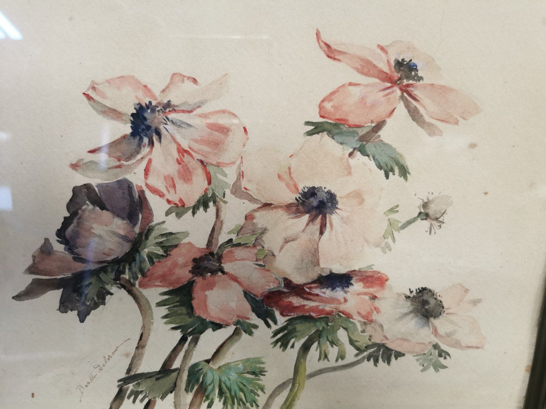 Gemälde: BERTHE DELORME AQUARELLE SIGNÉE – Gebraucht aus Genève von Qanil77 1