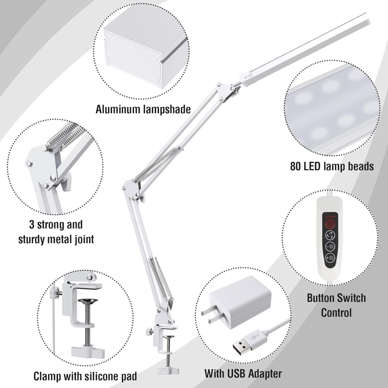 Lampade: Schreibtischlampe LED Dimmbar – Nuovo e nell'imballaggio originale da Nuglar venduto da SaleRitter 3