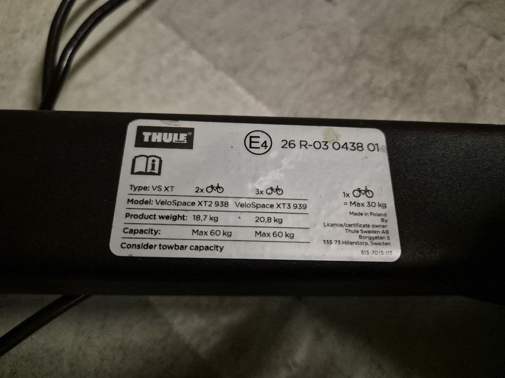 Balken: Thule VeloSpace XT 2 – Gebraucht aus Binningen von Mousse_au_Shoppola 2
