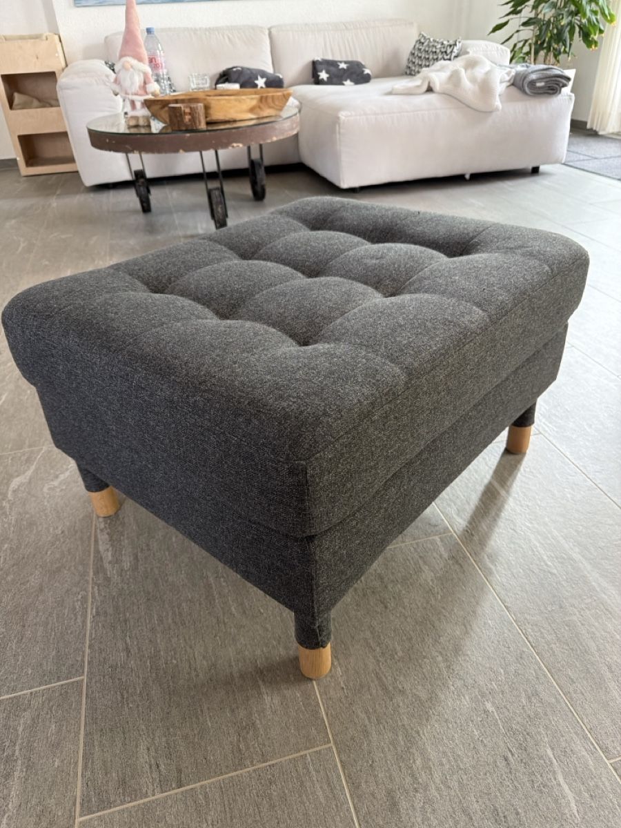 Ikea Sgabelli: IKEA Hocker Landskrona dunkelgrau – Usato da Känerkinden venduto da melbaumg 1