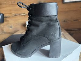 Timberland Stiefelette Schwarz Leder Groesse 38.5 Damen neu