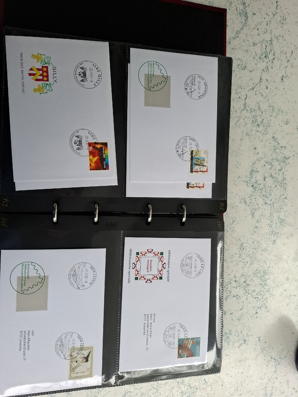 Tutti i francobolli: Briefe. Sonder/Werbestempel Kt.Waadt – Usato da Glarus venduto da Strubeli0 7