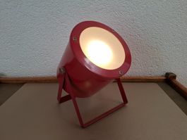 Lampe projecteur vintage - rouge vif