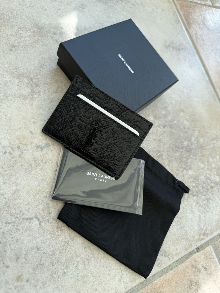 Saint Laurent Portafogli: Saint Laurent Kartenetui YSL Schwarz NEU – Nuovo (secondo la descrizione) da Ellighausen venduto da privateseller 1