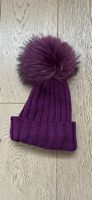 Bonnet Catya violet 100% laine mérinos