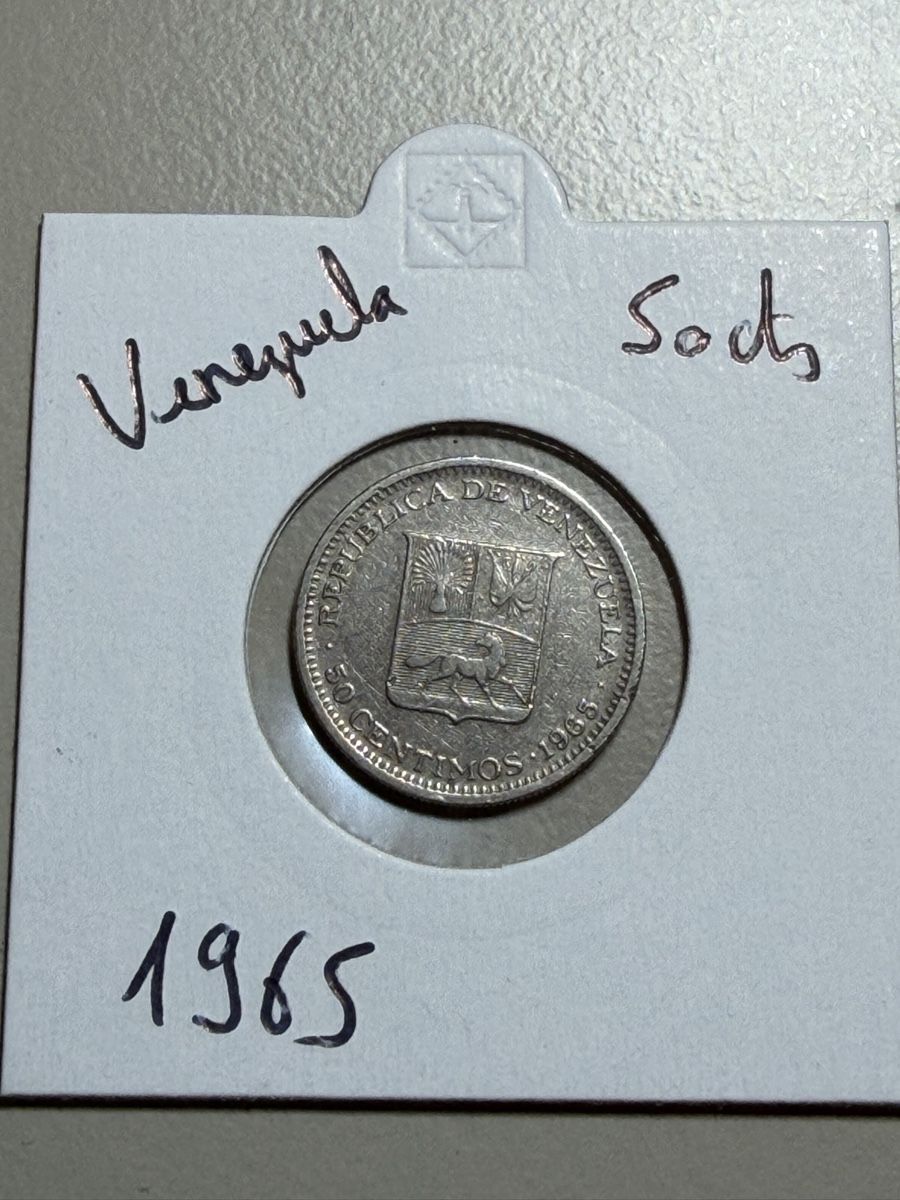 Toutes les monnaies: Venezuela - 50 centimes - 1965 – D'occasion à Payerne par Mike1682