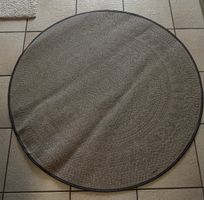 Tapis rond motif géométrique bleu état comme neuf