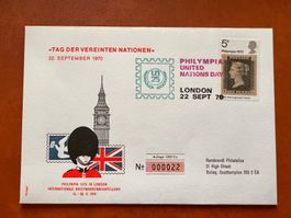 Tag d. Luftpost London 1970 Penny Black  (R73)