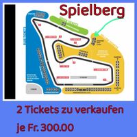 Spielberg 2 Tickets yellow grandstand zu verkaufen