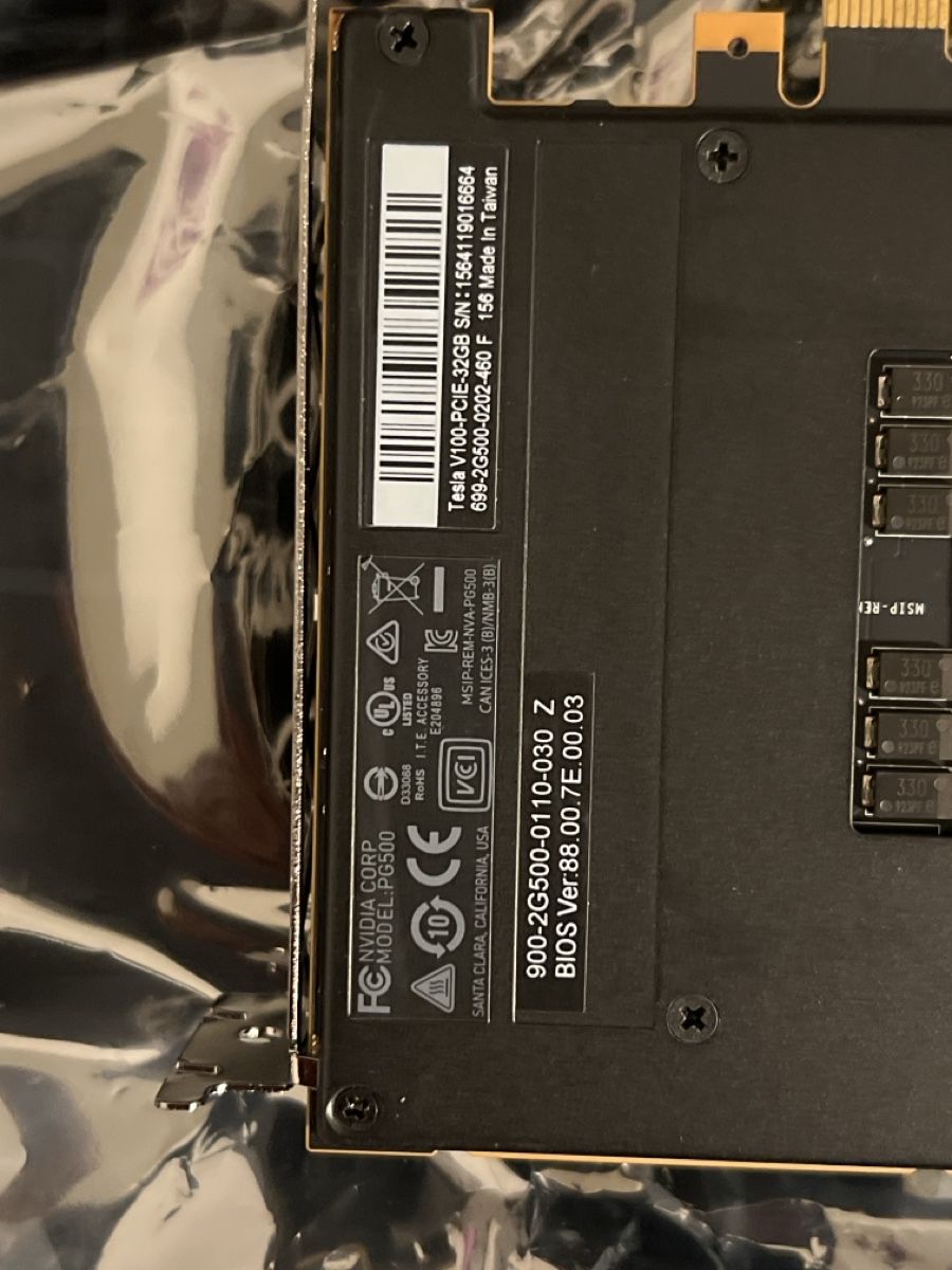 Nvidia Grafikkarten: Nvidia Tesla V100 32GB Server Grafikkarte – Gebraucht aus Richterswil von den_8dpn 2