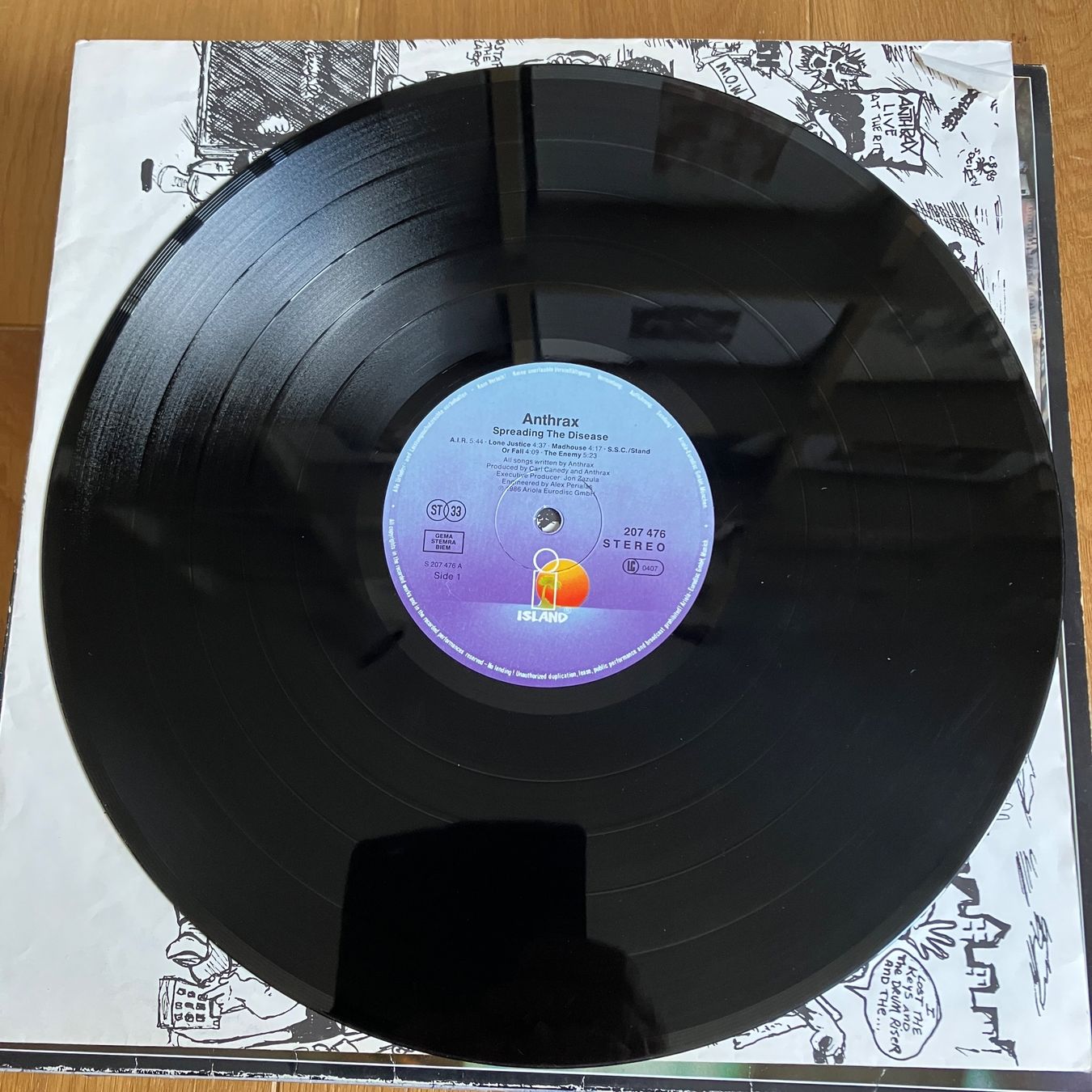 Vinyles: Anthrax – Spreading The Disease – D'occasion à Altdorf UR par Metallic0 1