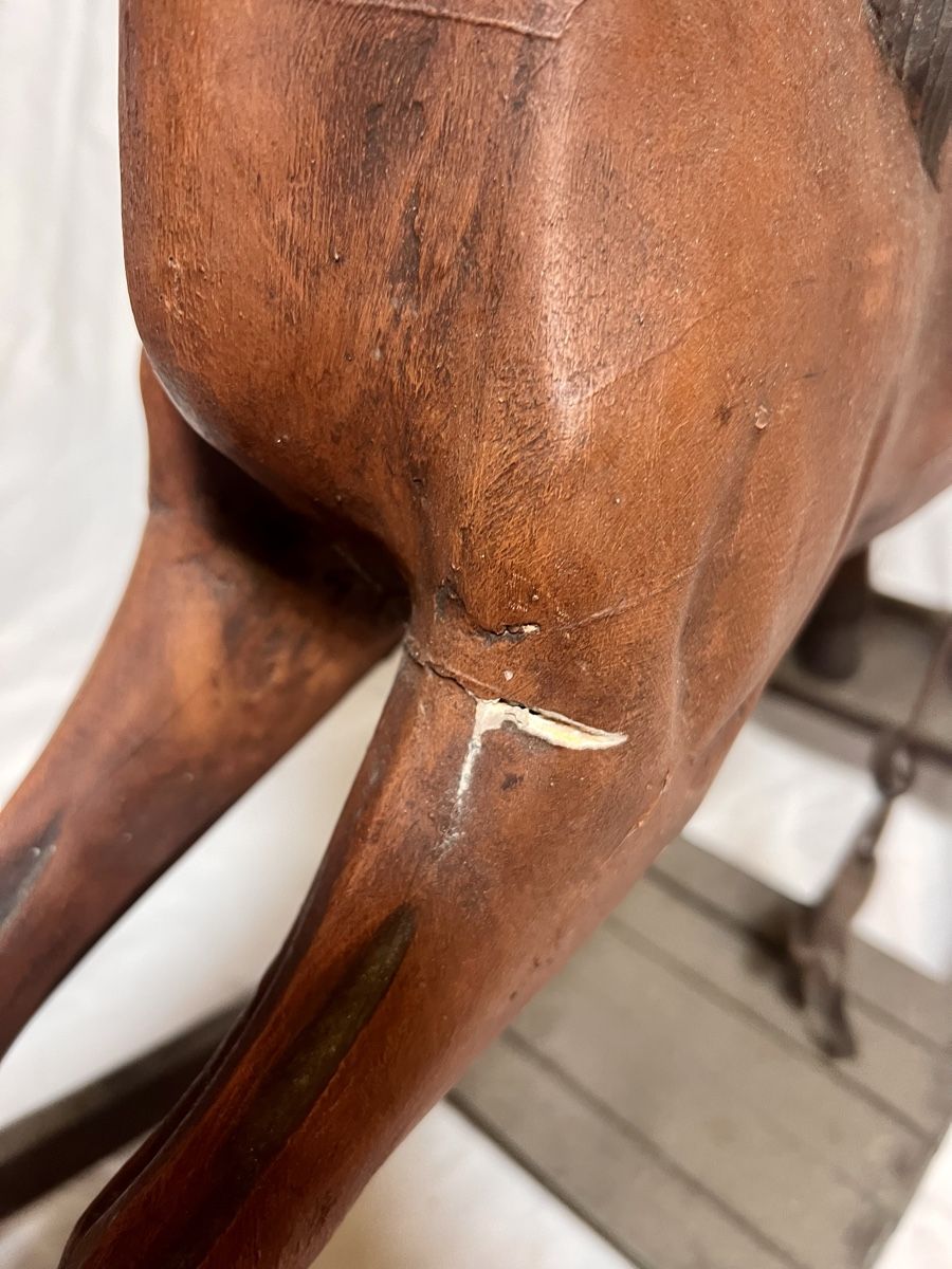 Statuette: Antikes Holz-Schaukelpferd – Usato da Zürich venduto da anjoz 5