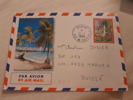 Rare Enveloppe de Tahiti, timbrée et oblitérée, 2006 !🌴☀️