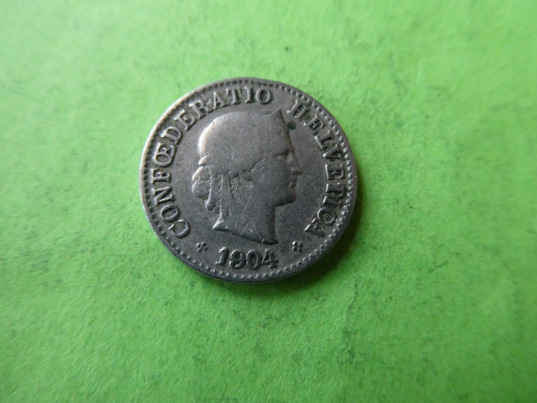 Toutes les monnaies: Schweiz 1904, 5 Rappen – D'occasion à Hinterforst par Rohusri