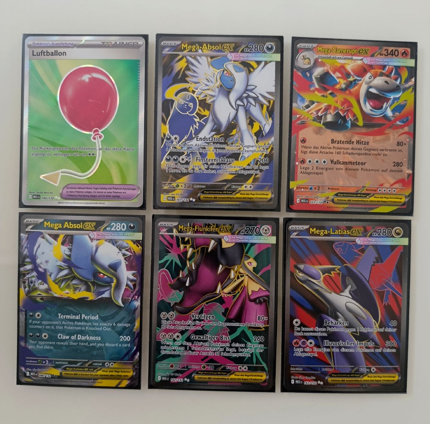 Pokémon Carte collezionabili: 6 Mega Entwicklungen Evolution Pokemon Karten – Usato da Wil SG venduto da Donaldus