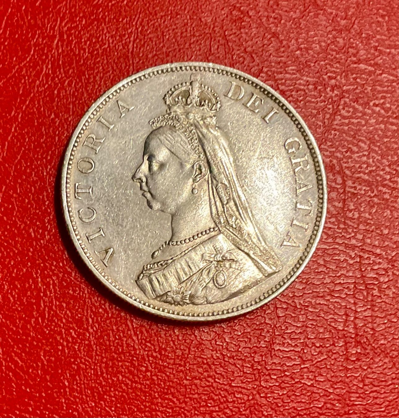 Alle Münzen: Doppel Florin 1887, Silber 925 – Gebraucht aus schlieren von Retton