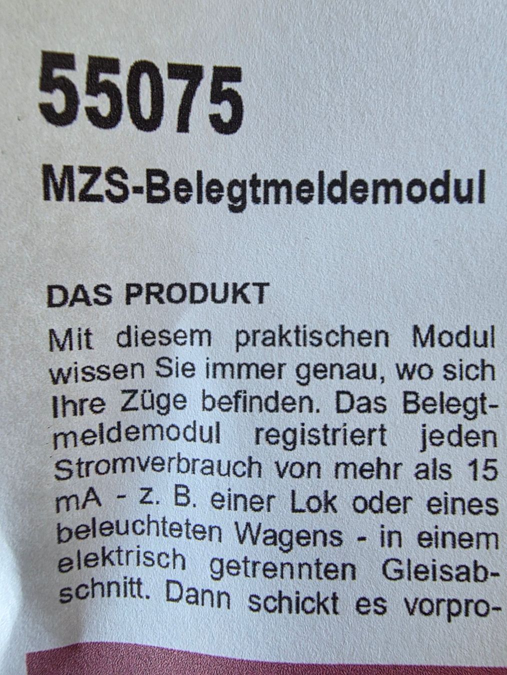 LGB Modelleisenbahnen: LGB MZS Belegtmeldemodul 55075 – Gebraucht aus Seuzach von Loeckeli01 1