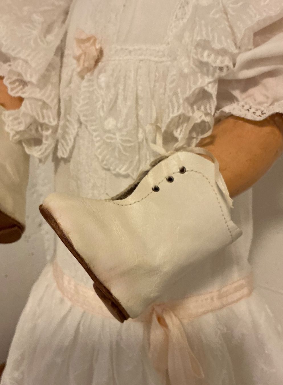 Bambole: ALTE ECHTLEDER PUPPENSTIEFEL – Usato da Zell LU venduto da Silvermemory 5