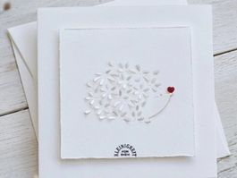 Stanzschablone Nr.901, Igel mit Blumen (Sizzix geeignet)