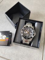 ICE steel black Silver Medium Uhr