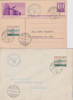 Postkarte und Brief PRO AERO 1941 - 1 x Aufdruck verschoben