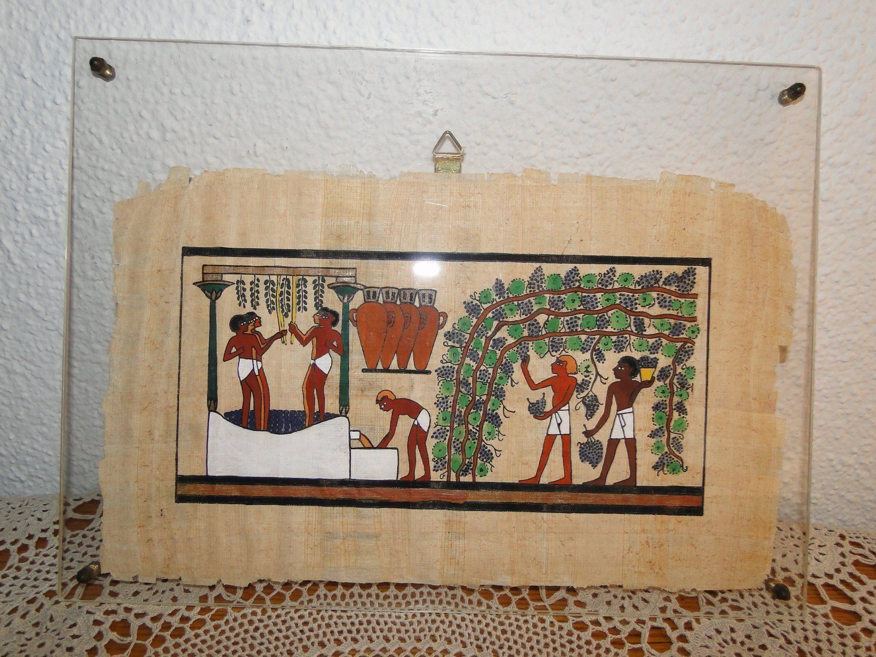 Posters & Illustrations: Originalpapyrus in Plexiglas 1980er – D'occasion à Emmenbrücke par Ulisse-22 1