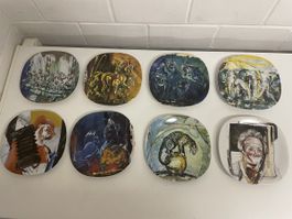 Zierteller 8er Set Rolf Knie Magie der Manege Porzellan Lixi