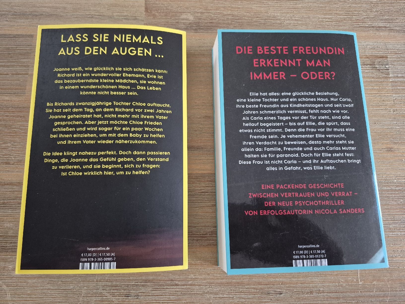 Bücher: 2 Bücher von Nicola Sanders – Gebraucht aus Gerlafingen von nila44 1