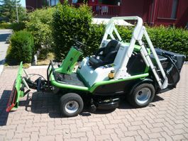 Etesia H124DX Rasentraktor mit Schneepflug