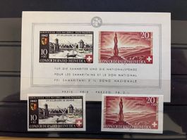 1942 Pro Patria Bloc Nr. B19 Neuf PF Cat. 100.- CHF