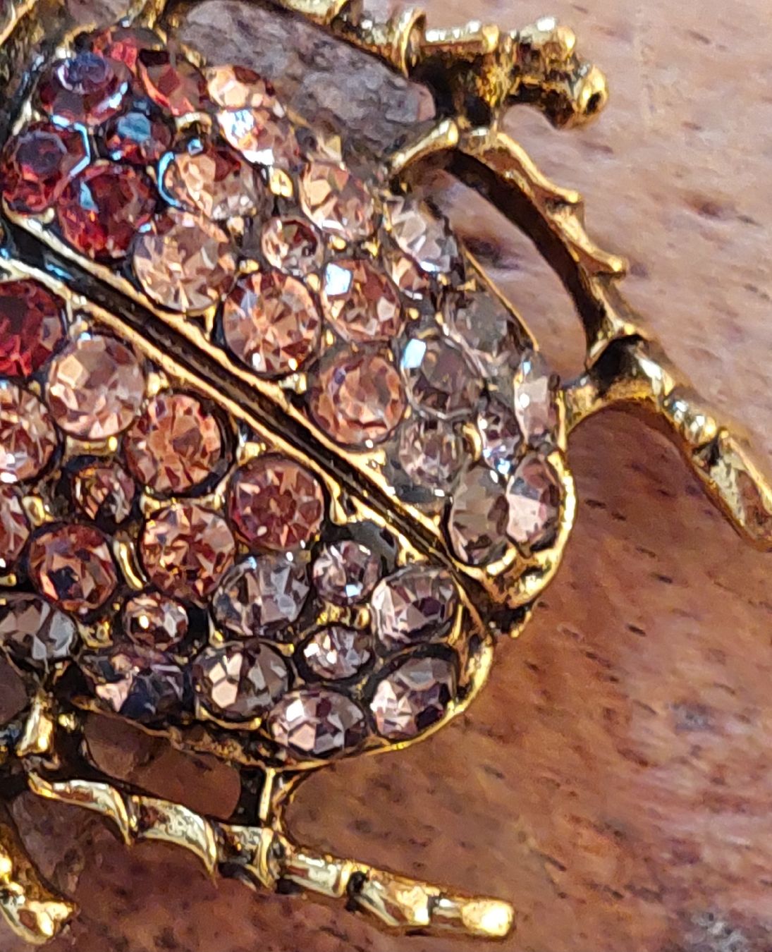 Broches & Aiguilles: Broschen Käfer Strass Steine Goldfarben – Neuf (Voir description) à Oberwil BL par Hunajakakku