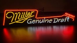 Sehr seltene Original Neon-Reklame Miller Genuine Draft Beer