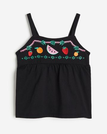 H&M GIRL 🩷 Top en jersey à bretelles 92