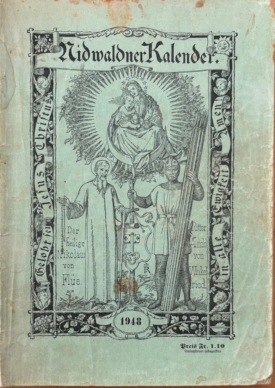 Libri: Nidwaldner Kalender 1948 – Usato da Sarnen venduto da Livres