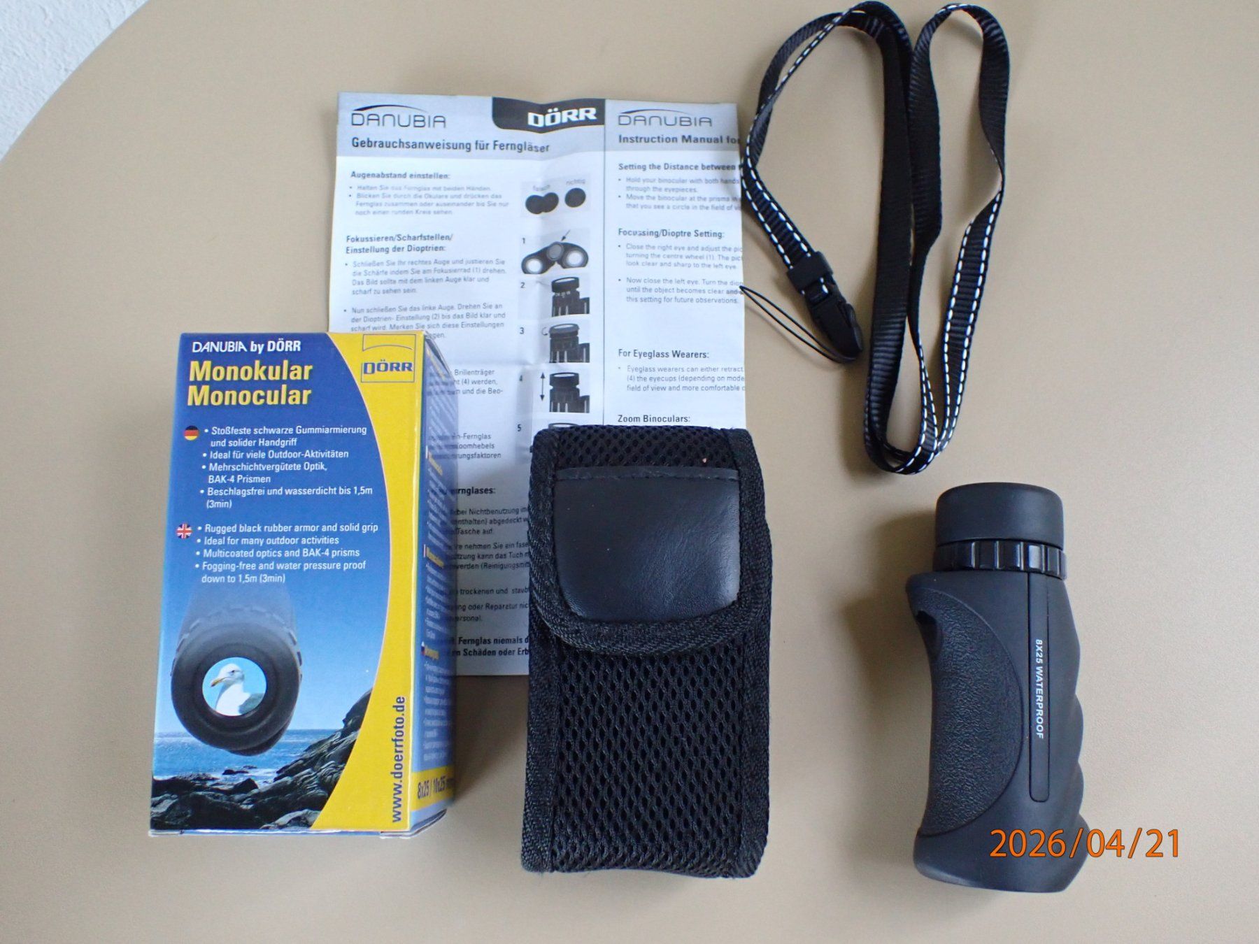 Binocoli: Dörr Monokular 8x25 Waterproof – Usato da Luzern venduto da Ez0