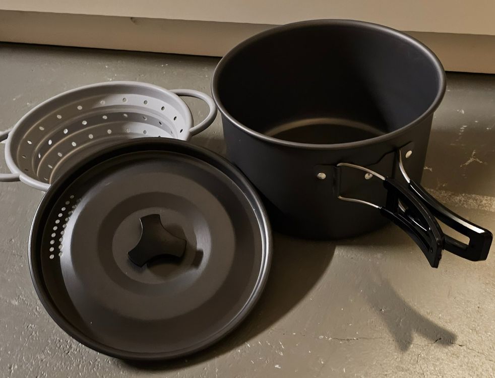 Outdoor Camping Suppenkelle Edelstahl - Faltbarer Skimmer & Schöpfkelle Für Campingküche & Grillen