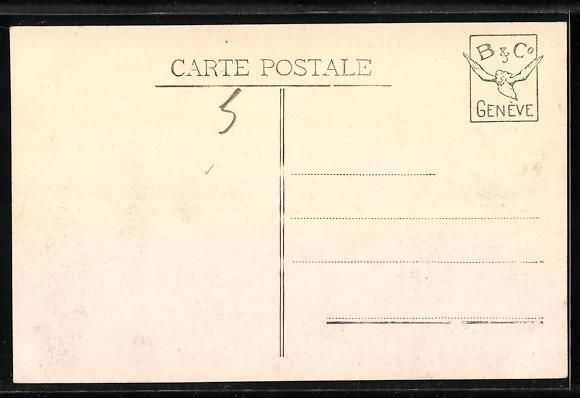 Cartoline postali: Genève, Vue générale et le Mont-Blanc – Usato da Berlin venduto da bartko-reher 1