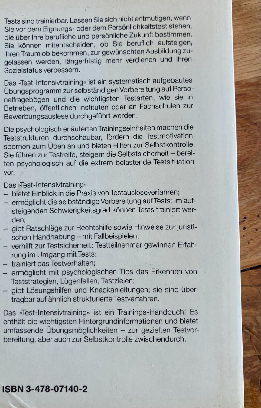 Libri: TEST-INTENSIV TRAINING (Buch) – Usato da Eglisau venduto da Shoprabbit 4