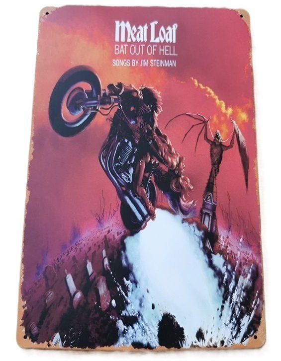 Insegne: Meat Loaf  - Blechschild  (neu/OVP) – Nuovo e nell'imballaggio originale da Wilen b. Wollerau venduto da morethanmusic