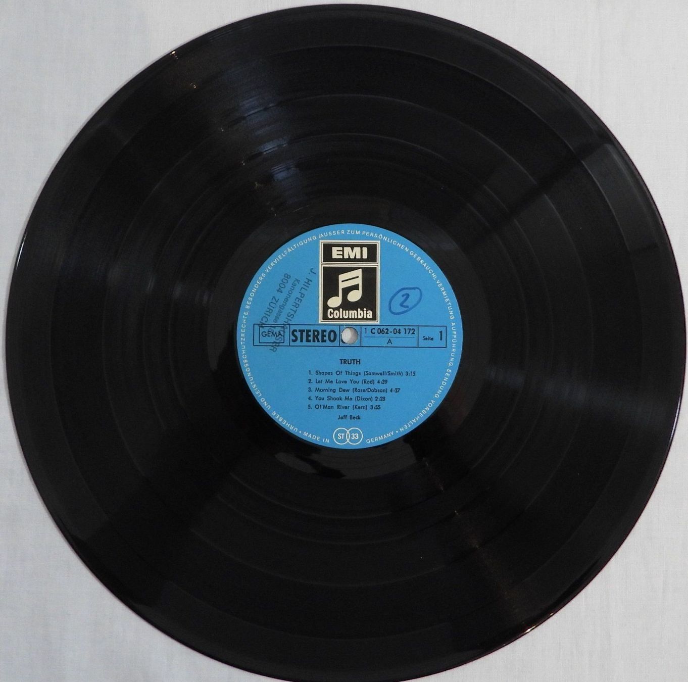 Dischi in vinile: JEFF BECK  TRUTH  LP 1969 – Usato da Dübendorf venduto da mar_85sd 2