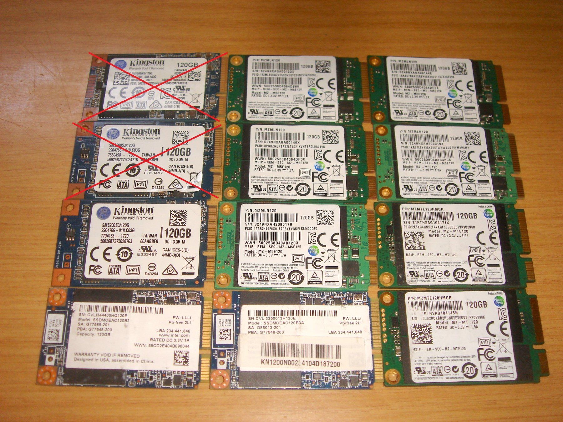 Harddisks: 1 stück 120gb mSata ssd. getestet. – Gebraucht aus St. Gallen von pc-sg